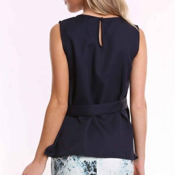 Two Sister Navy Blue "Buckle Me" Top - Picture 3 of 3
